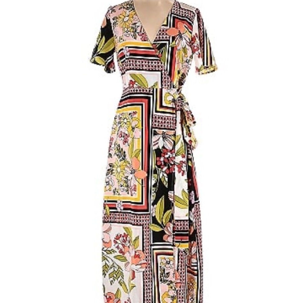 who what wear target midi wrap dress S
